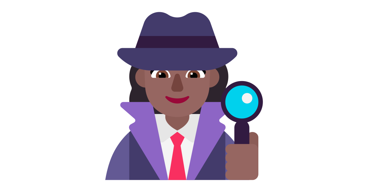 Woman detective medium dark free vector icon - Iconbolt