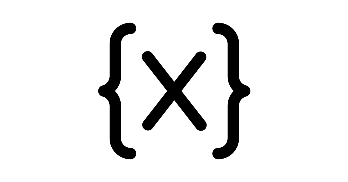 Braces variable free vector icon - Iconbolt