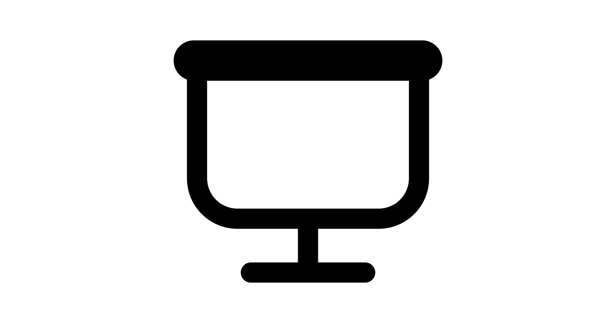 Projection screen free vector icon - Iconbolt