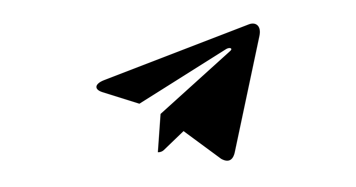 Telegram plane free vector icon - Iconbolt