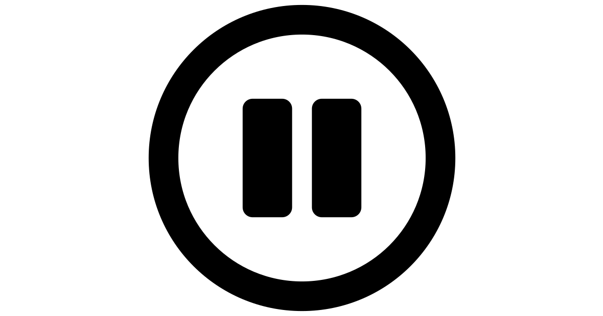 Pause circle free vector icon Iconbolt