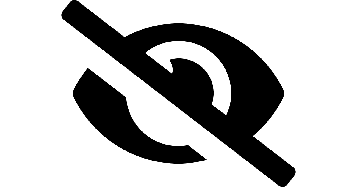 Eye slash free vector icon Iconbolt