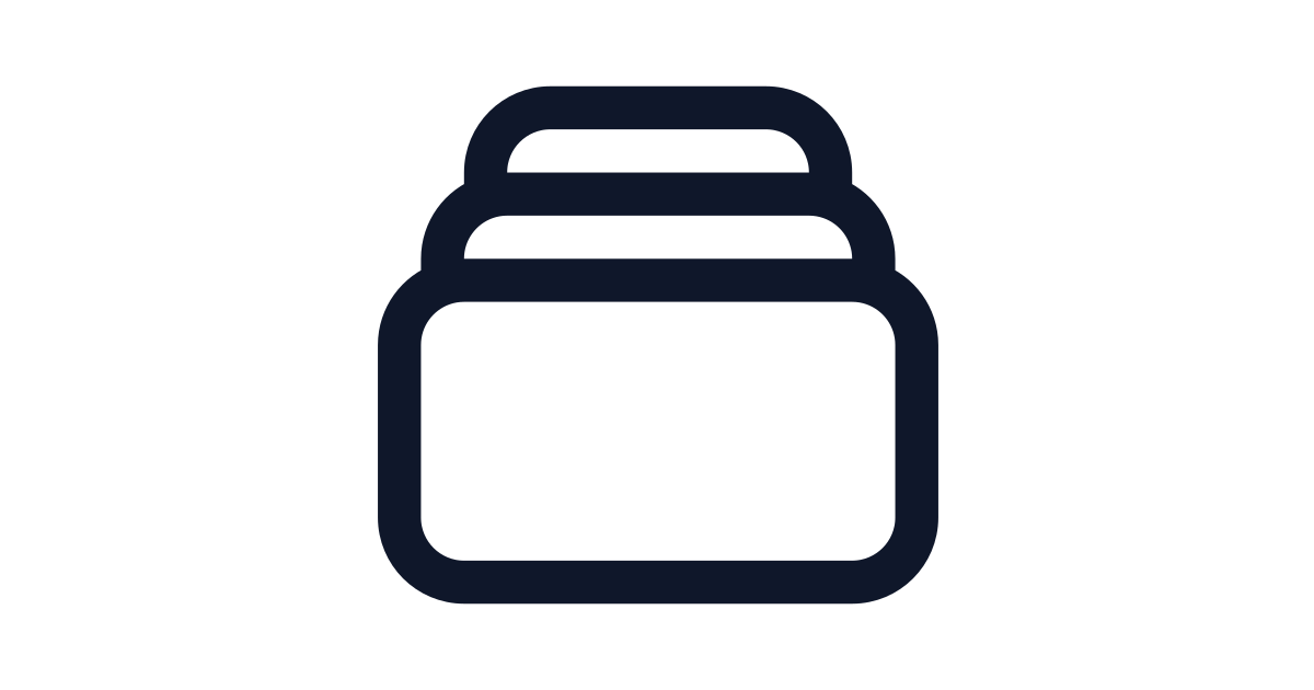 Rectangle stack free vector icon - Iconbolt