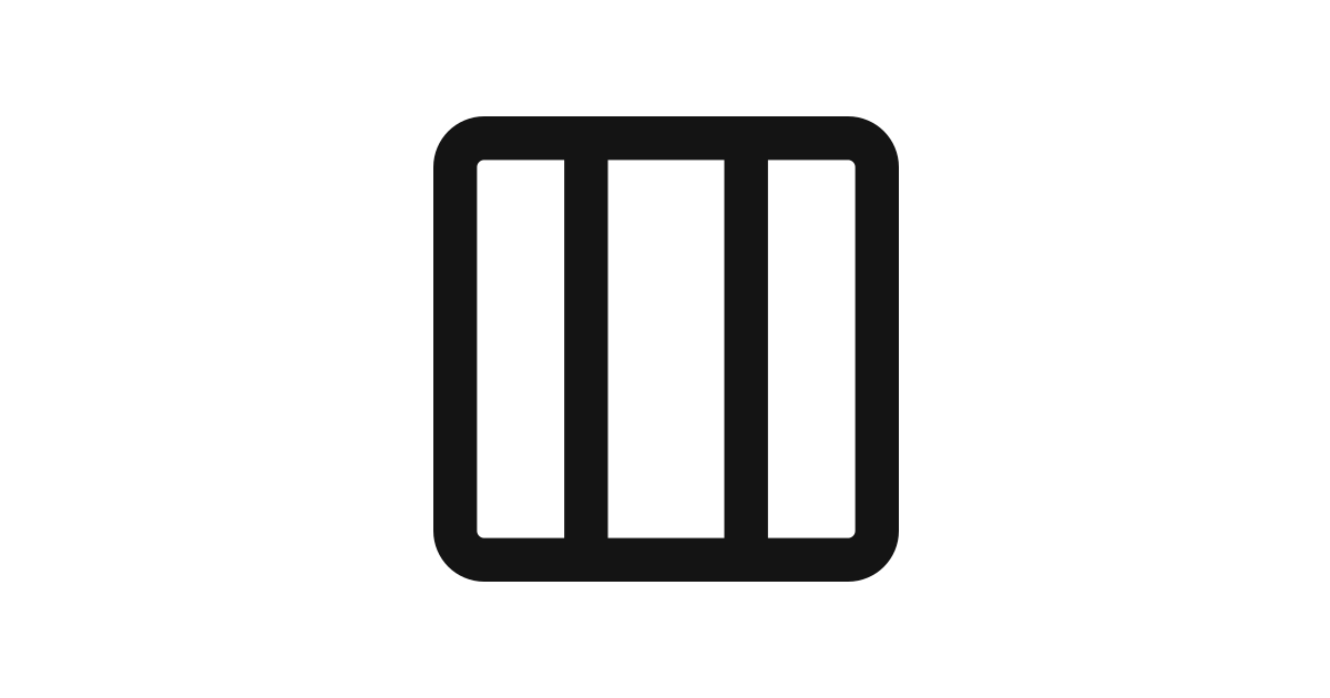 Table columns free vector icon - Iconbolt