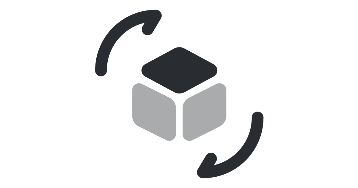 3d rotate free vector icon - Iconbolt