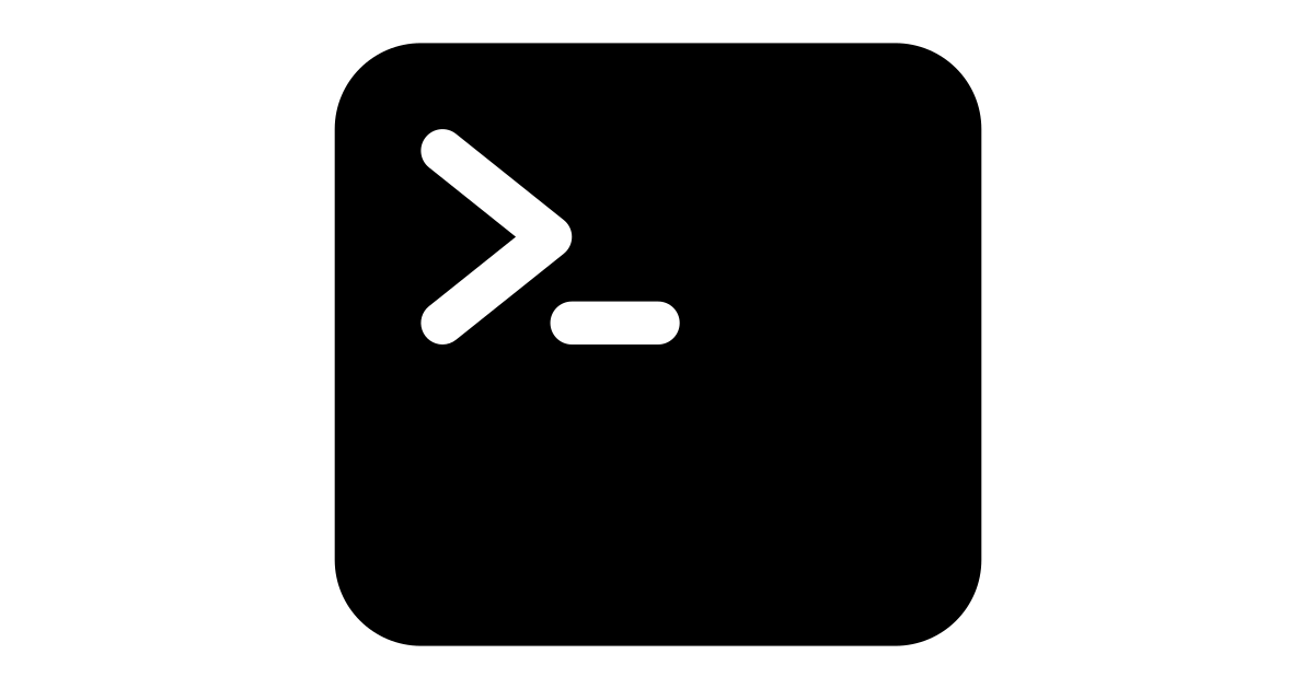 Terminal free vector icon Iconbolt