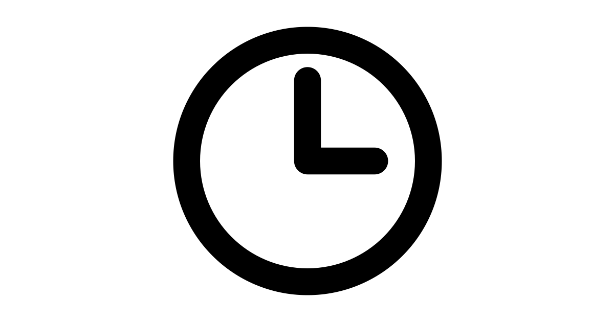 Clock free vector icon Iconbolt