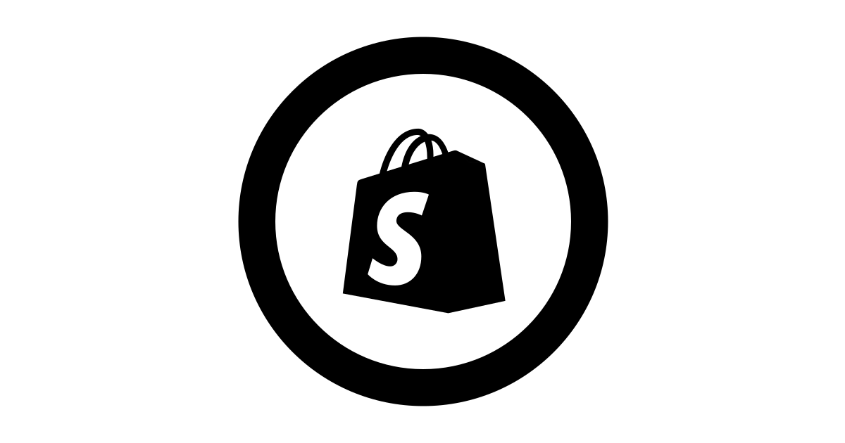 Shopify circle free vector icon - Iconbolt