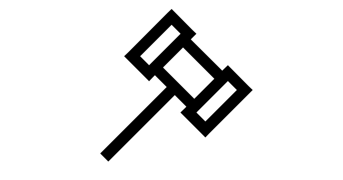 Gavel free vector icon Iconbolt