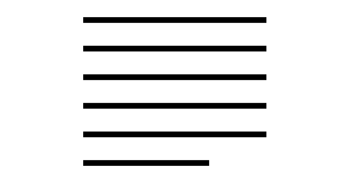 Paragraph justify left free vector icon - Iconbolt