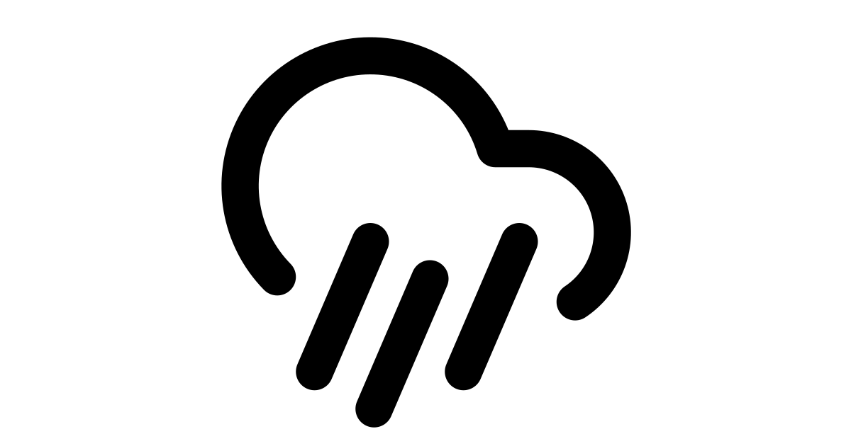 Cloud rain wind free vector icon - Iconbolt
