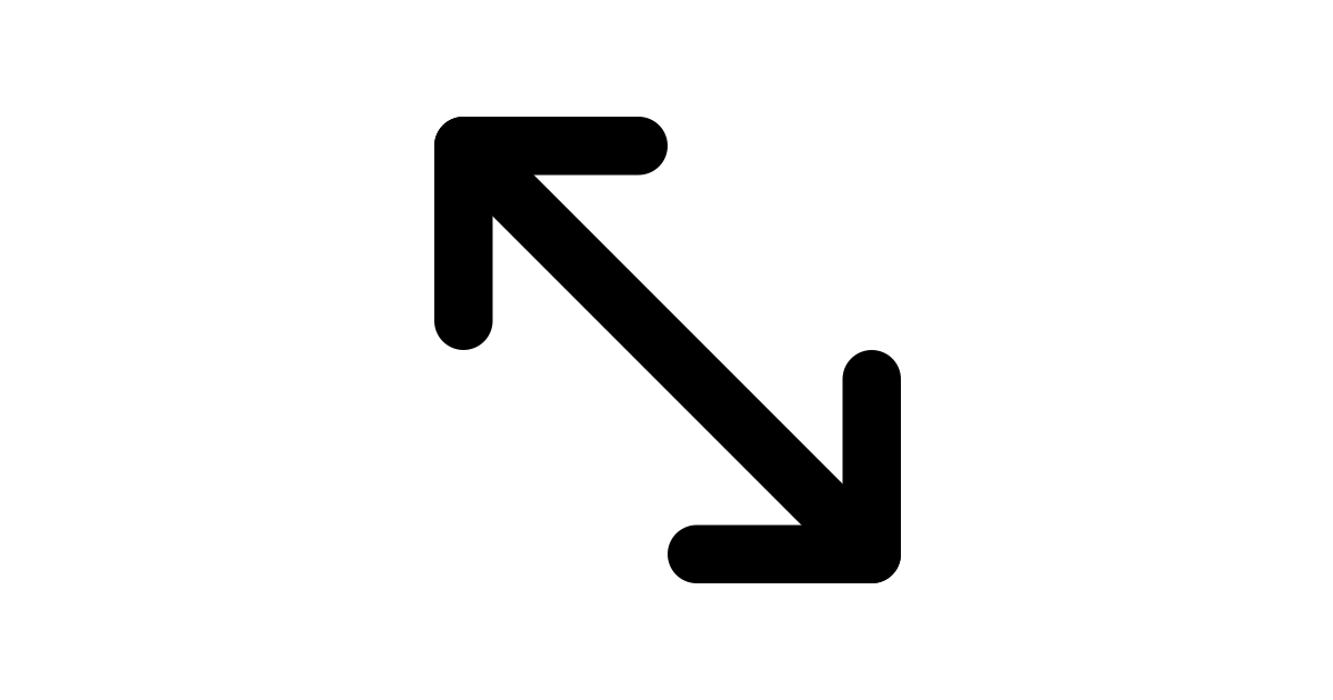 Move diagonal 2 free vector icon - Iconbolt