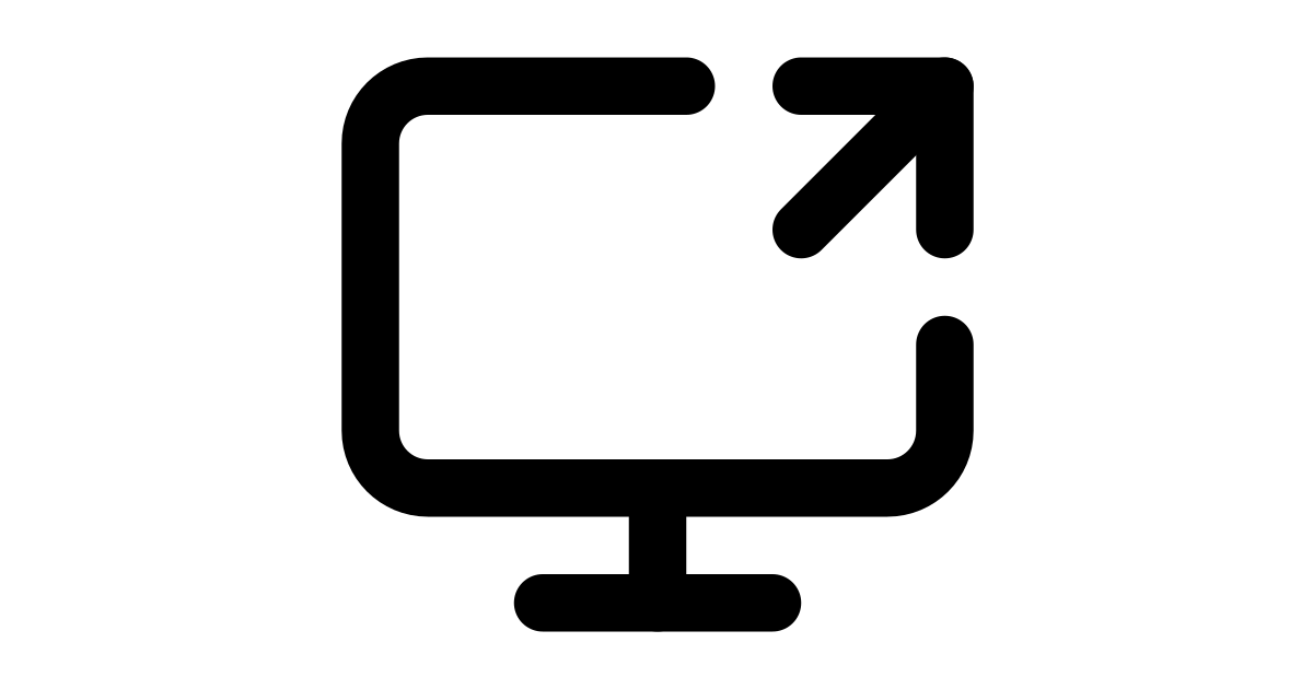 Screen share free vector icon - Iconbolt