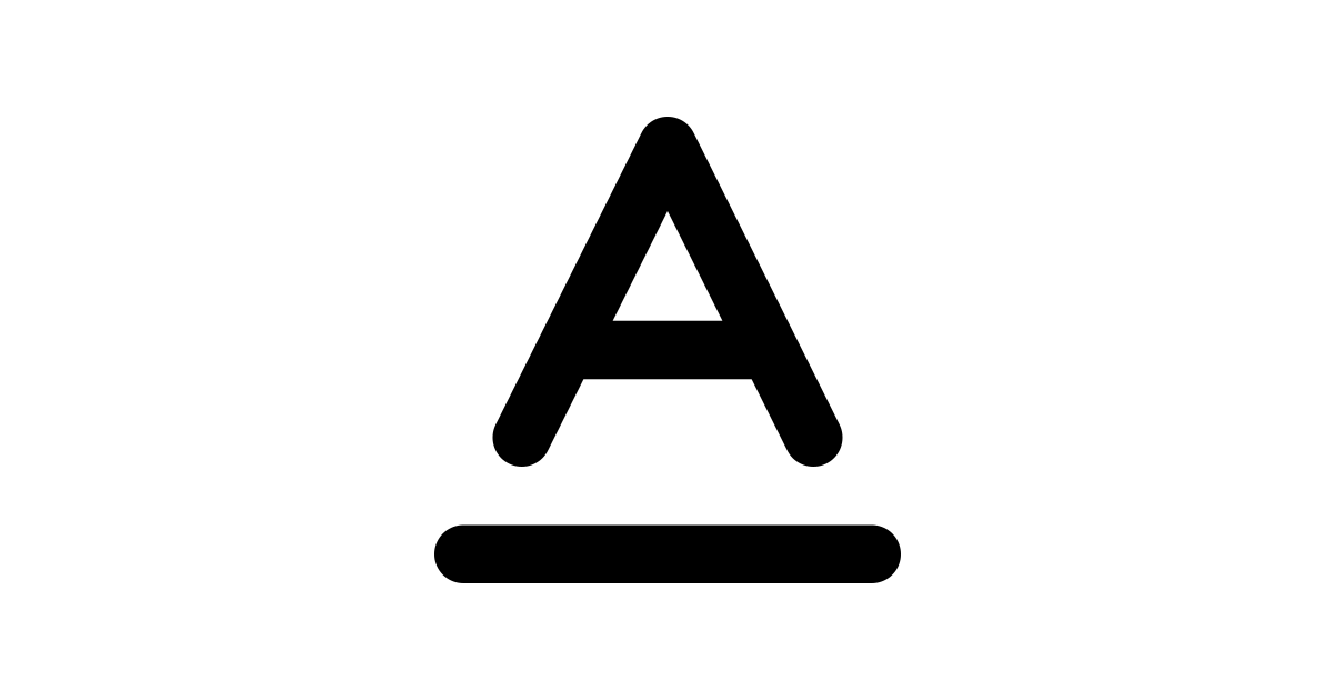 Underline 2 line free vector icon - Iconbolt