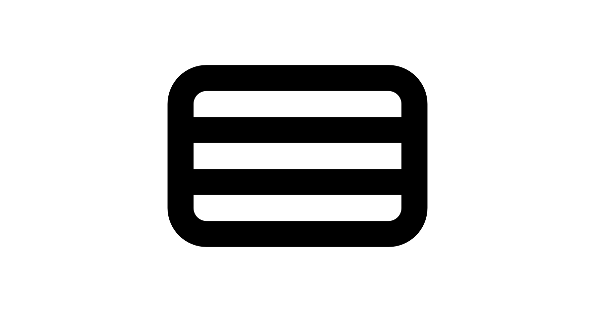 View rows line free vector icon - Iconbolt