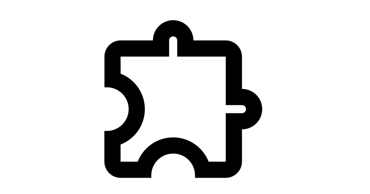 Extension free vector icon - Iconbolt