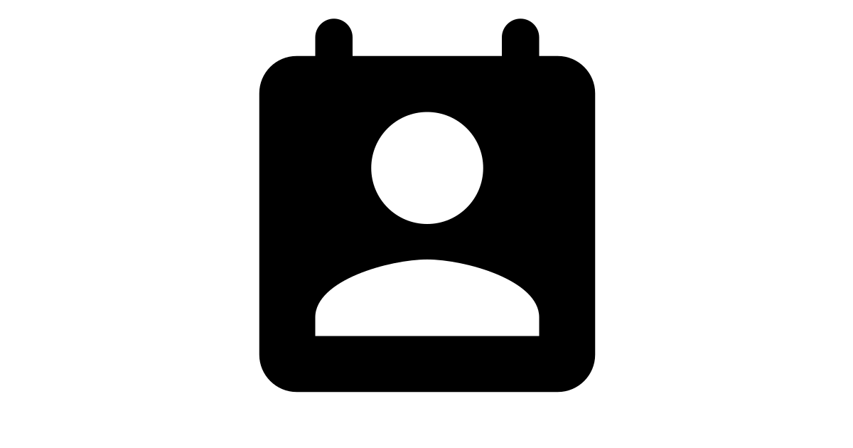 Perm contact calendar free vector icon - Iconbolt