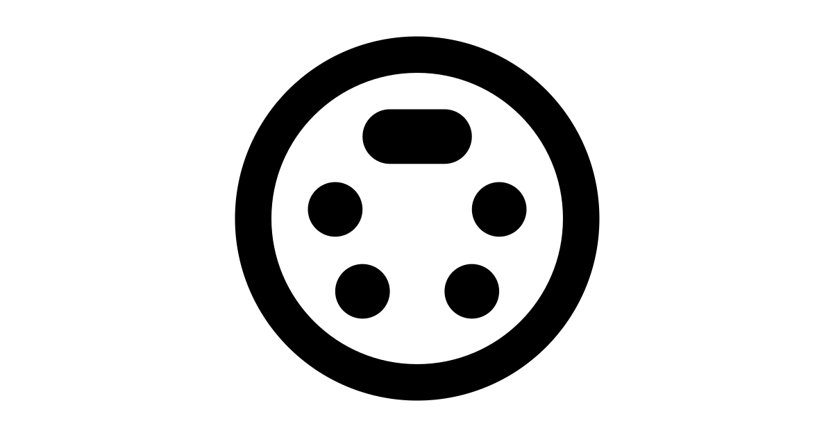 Settings input svideo free vector icon - Iconbolt