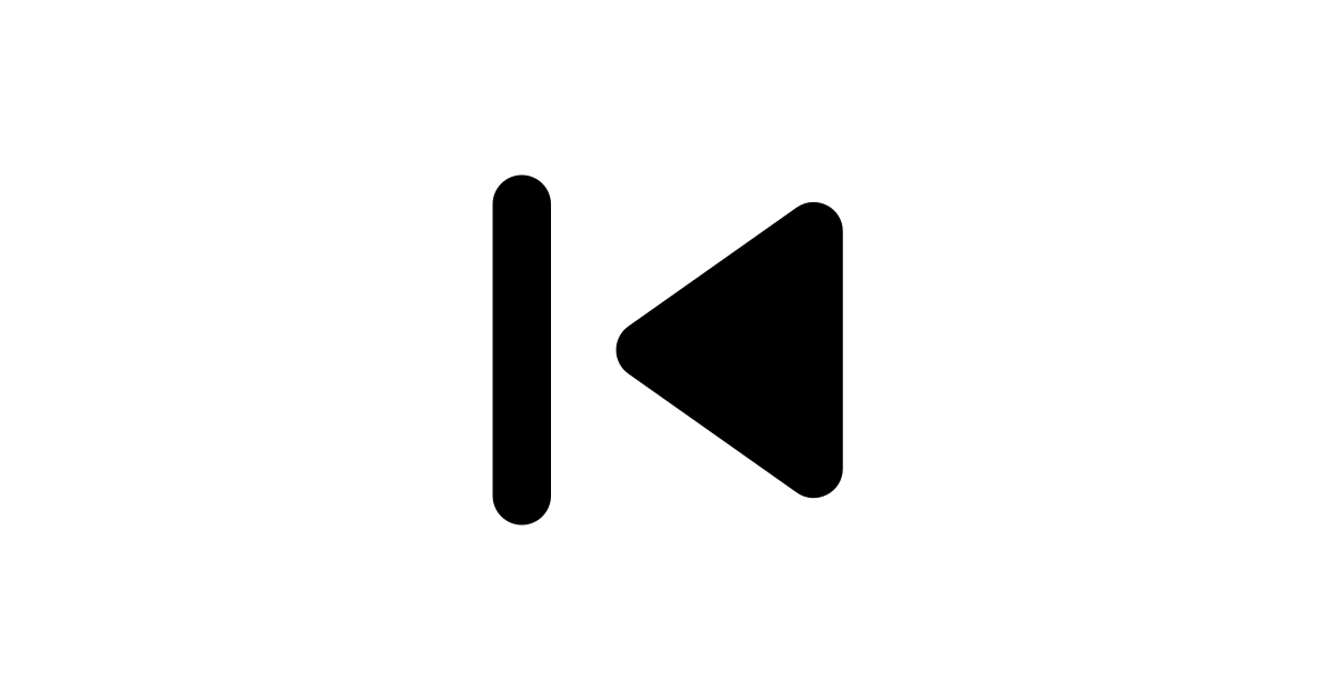 Skip previous free vector icon - Iconbolt