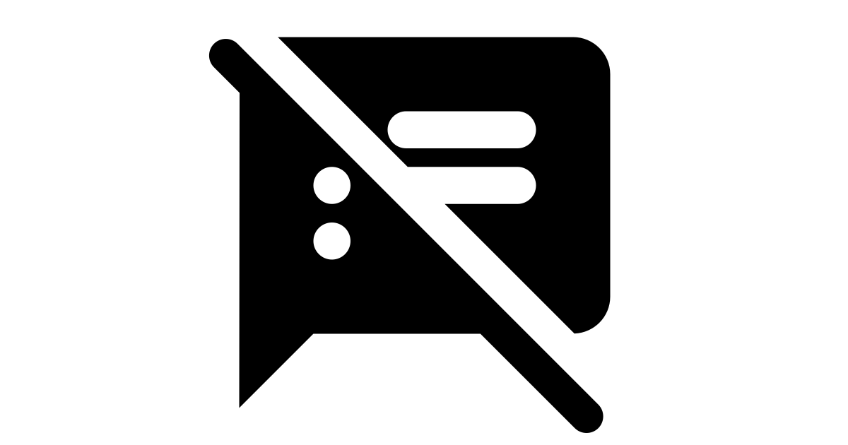 Speaker notes off free vector icon - Iconbolt