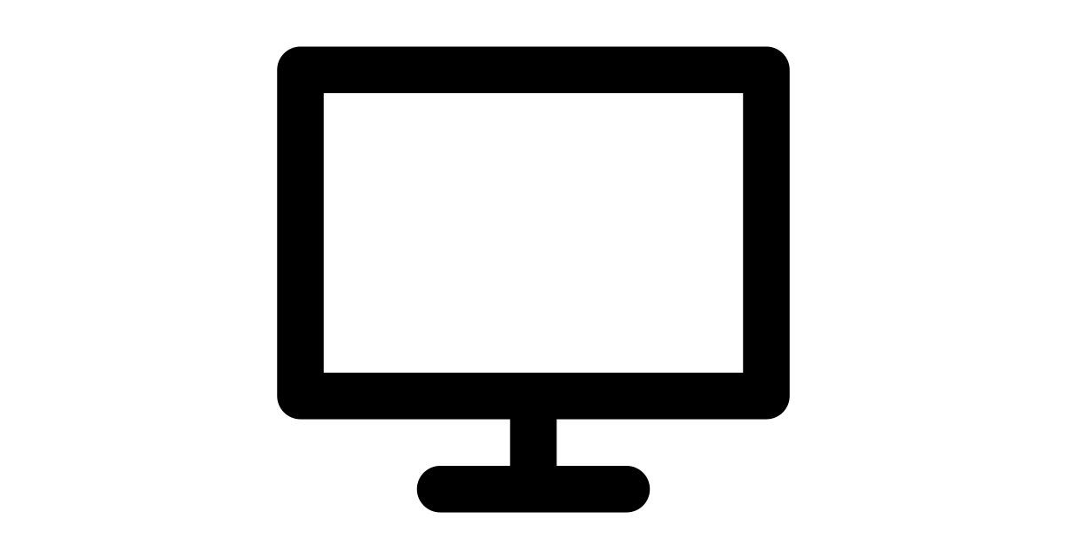Monitor free vector icon Iconbolt