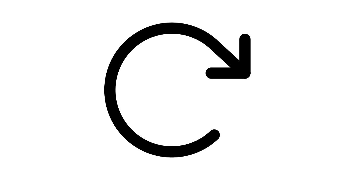 Arrow clockwise free vector icon Iconbolt