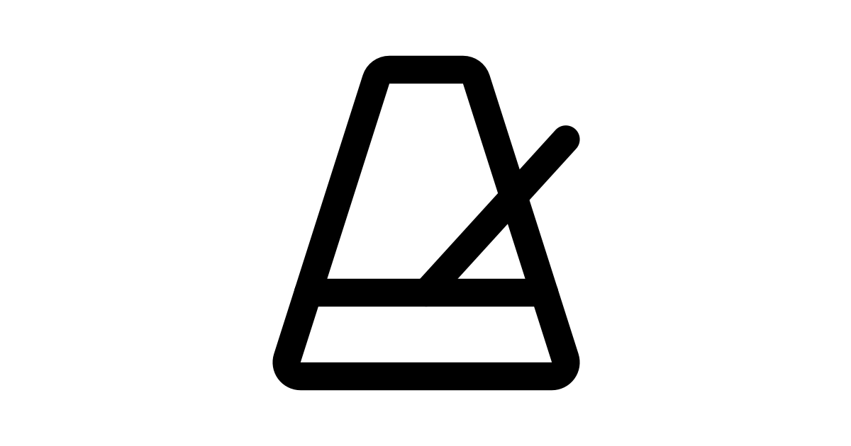 Metronome free vector icon Iconbolt