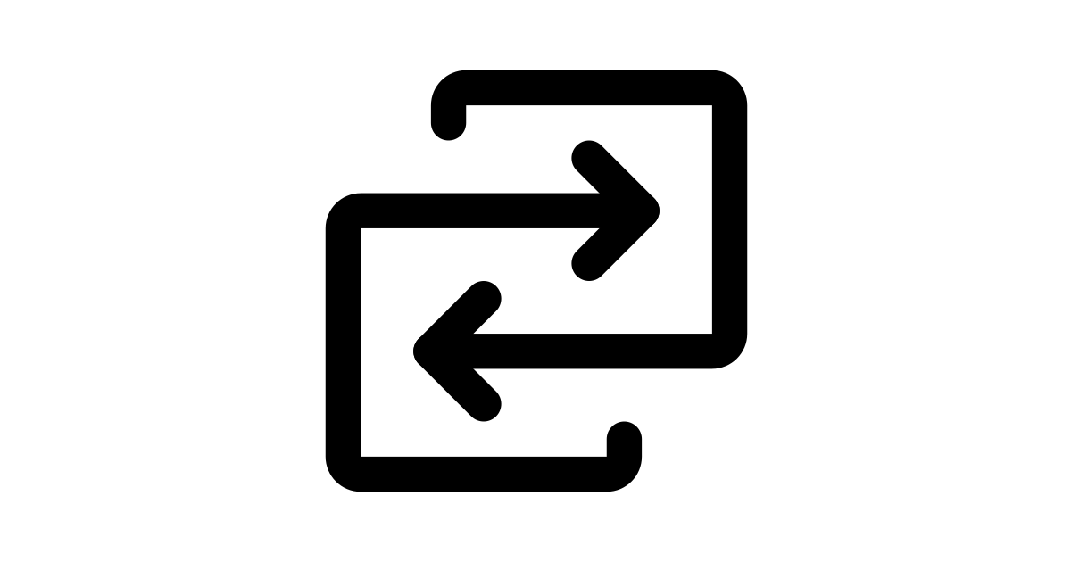 Swap free vector icon Iconbolt
