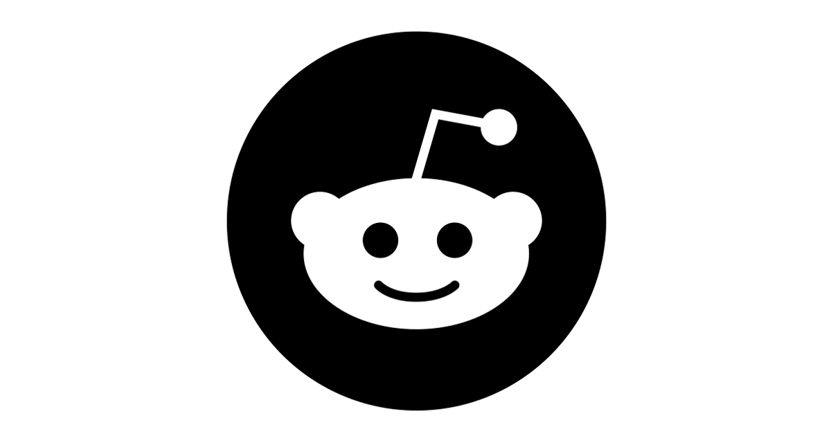 Reddit free vector icon Iconbolt