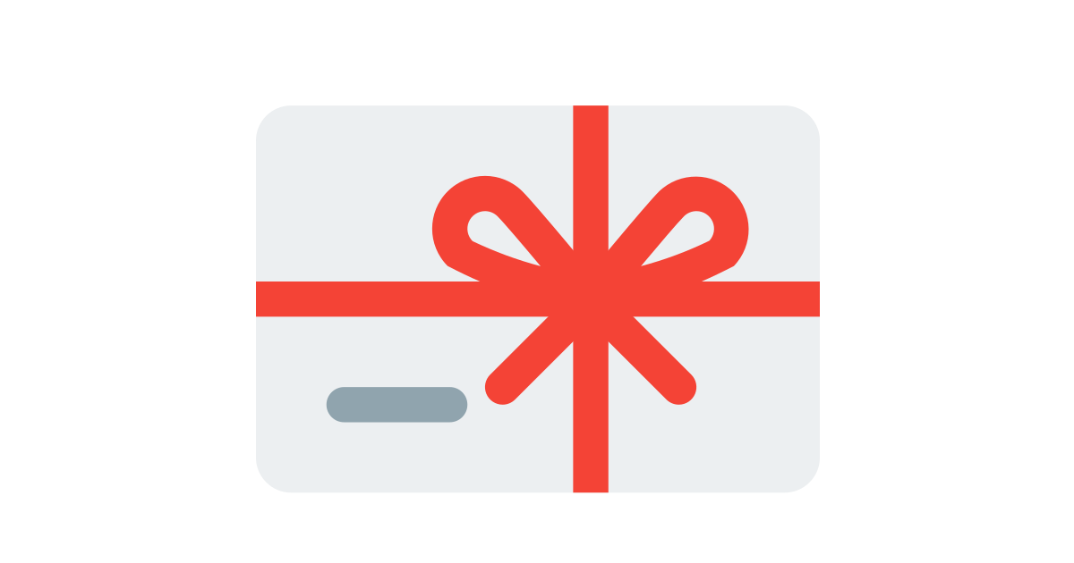Gift card free vector icon - Iconbolt