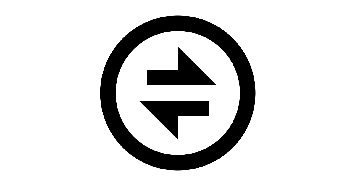 Exchange free vector icon - Iconbolt