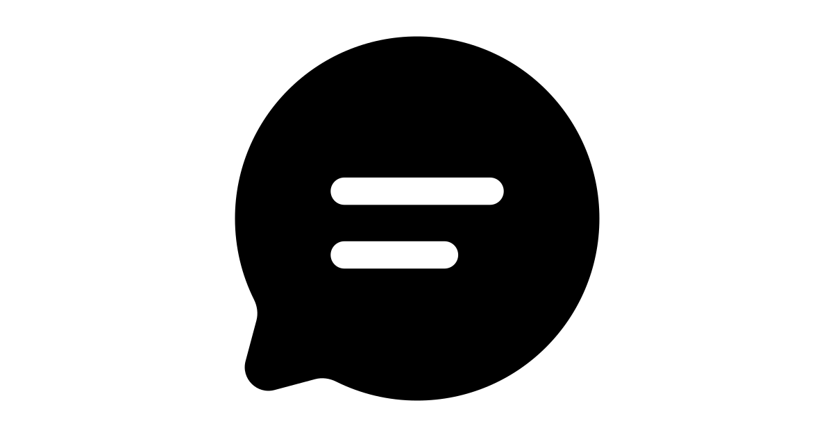 Chat round line free vector icon - Iconbolt