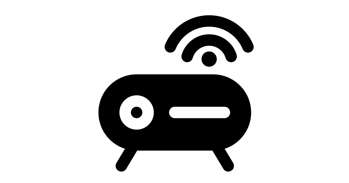 Wi-fi router round free vector icon - Iconbolt