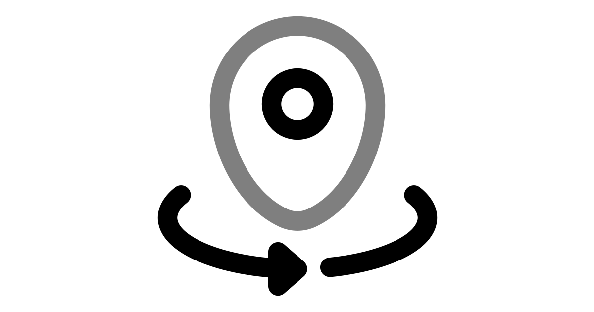 Map point rotate free vector icon - Iconbolt