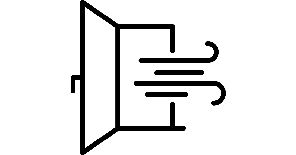 Air coronavirus ventilation wind window free vector icon - Iconbolt