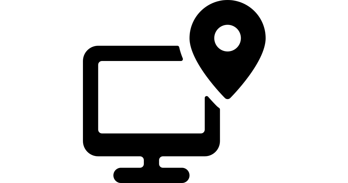 Pin monitor free vector icon - Iconbolt