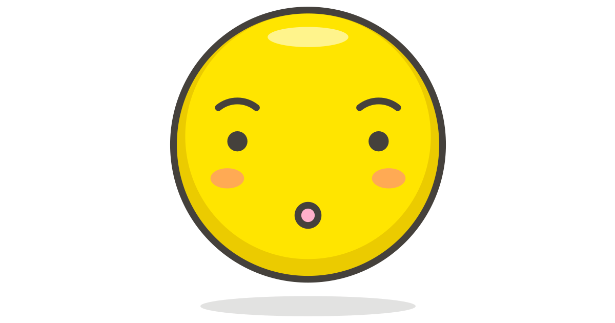 Hushed face 1 free vector icon - Iconbolt