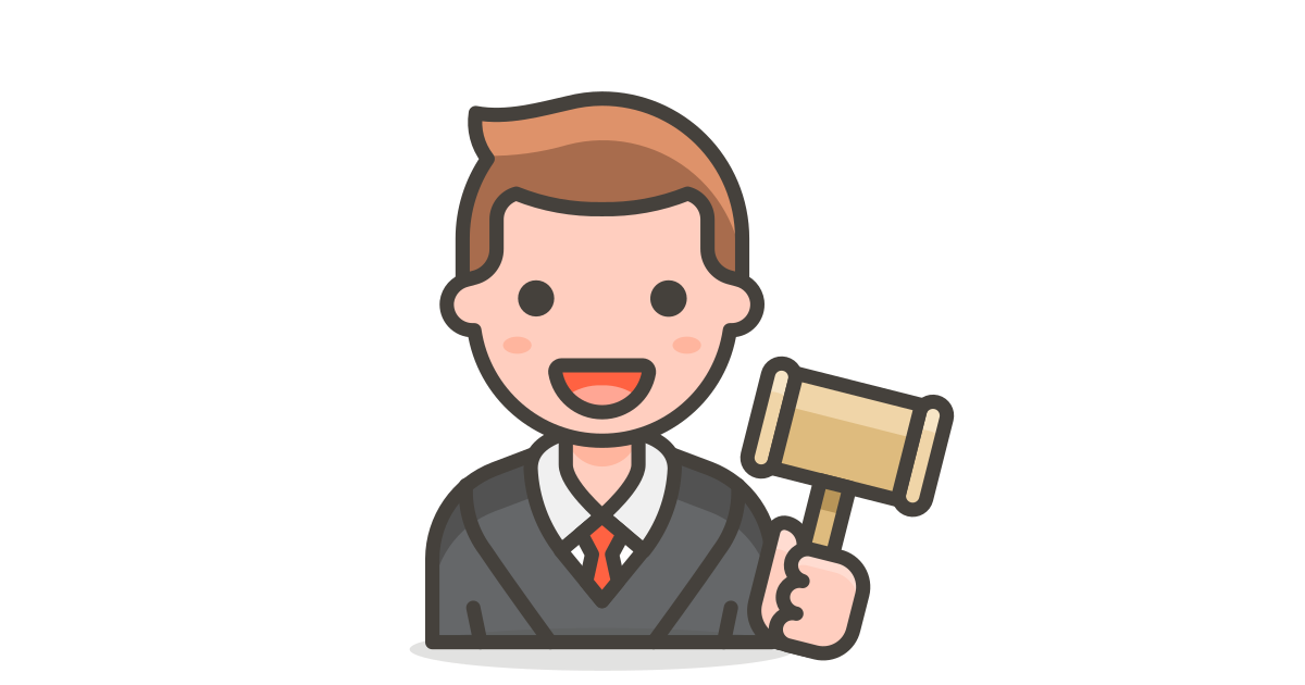 Man judge 2 free vector icon - Iconbolt