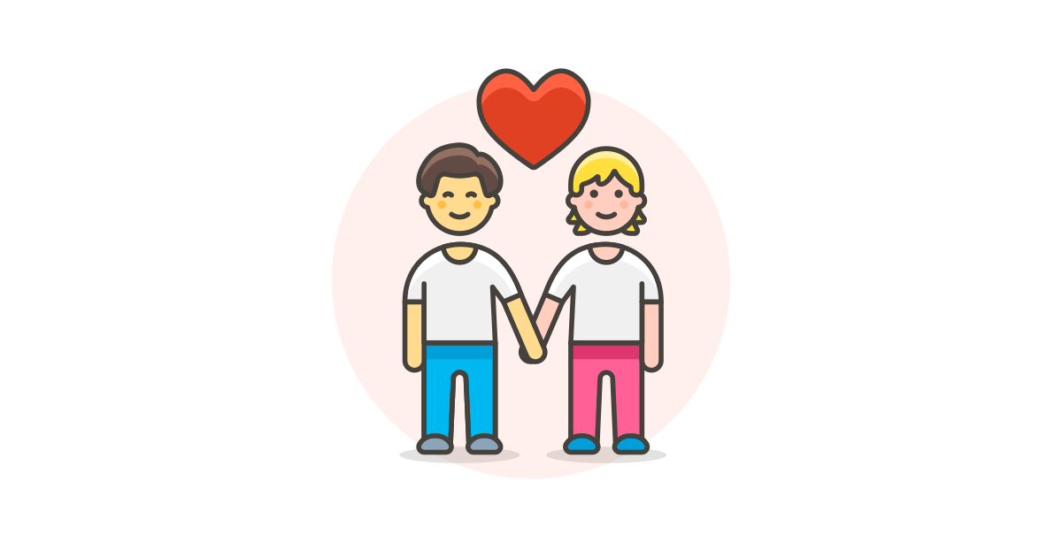 Couple gay hold hands 3 free vector icon - Iconbolt