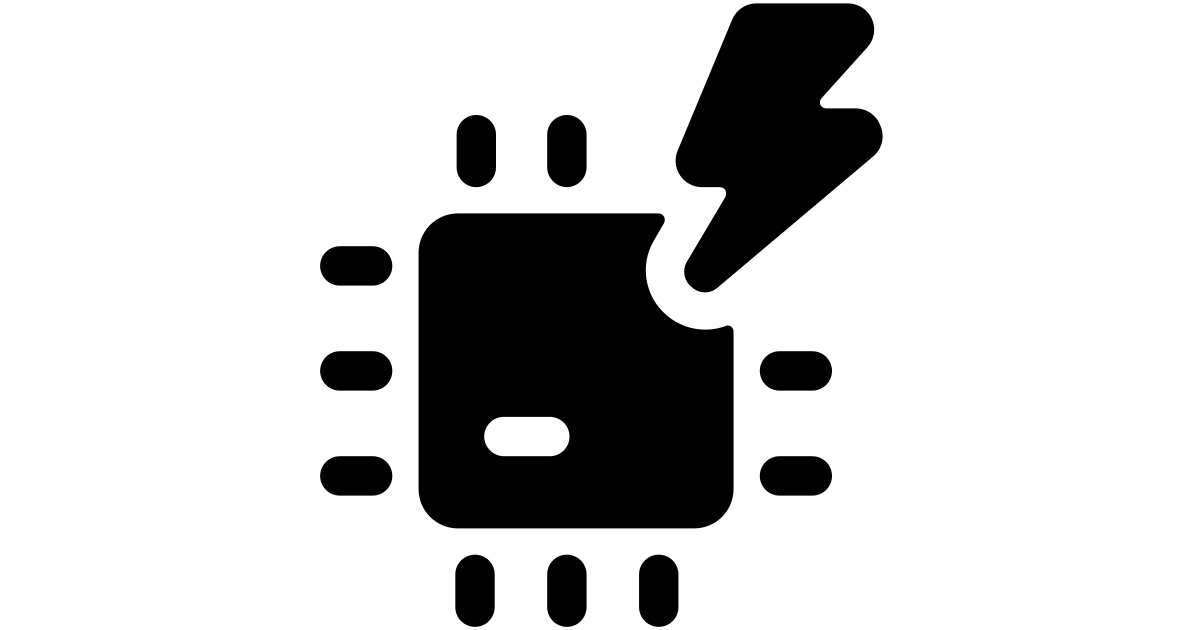 Computer chip flash computer chip flash free vector icon - Iconbolt