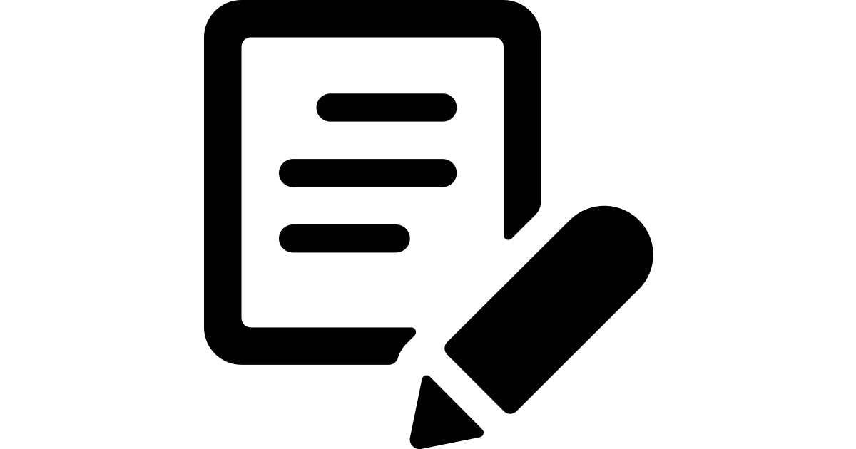 Content paper edit content paper edit free vector icon - Iconbolt