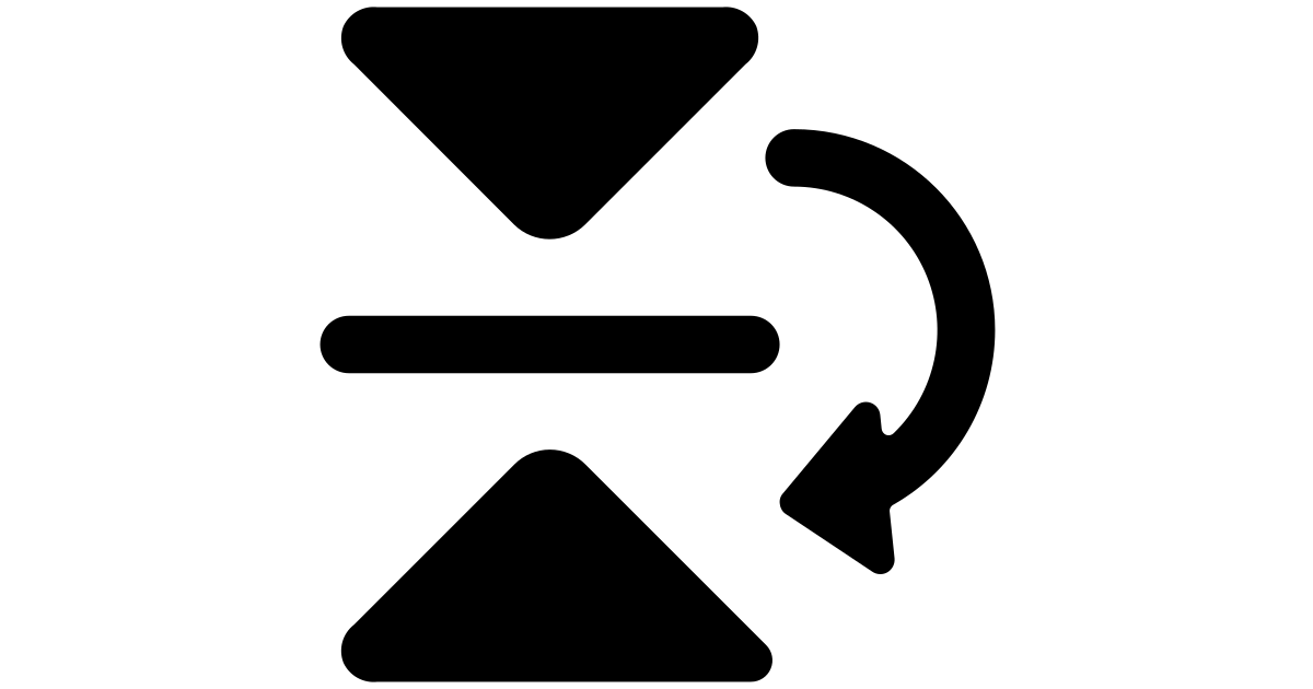 Reflect down reflect down free vector icon - Iconbolt