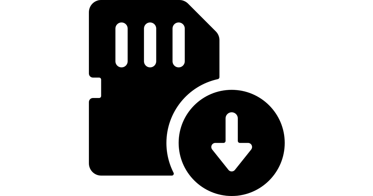 Sd card download sd card download free vector icon - Iconbolt