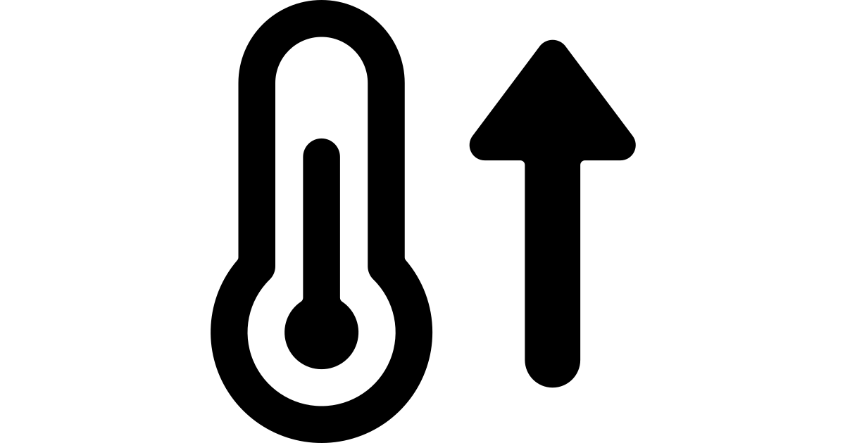 Temperature thermometer up temperature thermometer up free vector icon ...