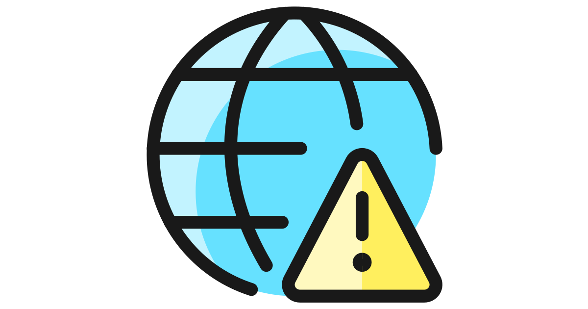Network warning network warning free vector icon - Iconbolt