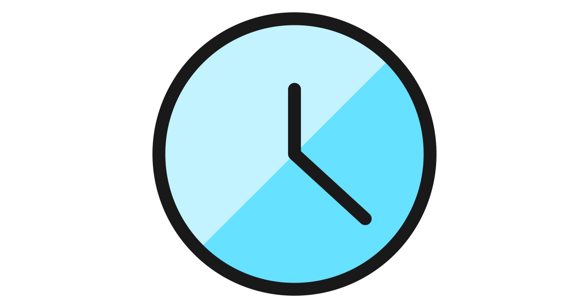 Time clock circle time clock circle free vector icon - Iconbolt