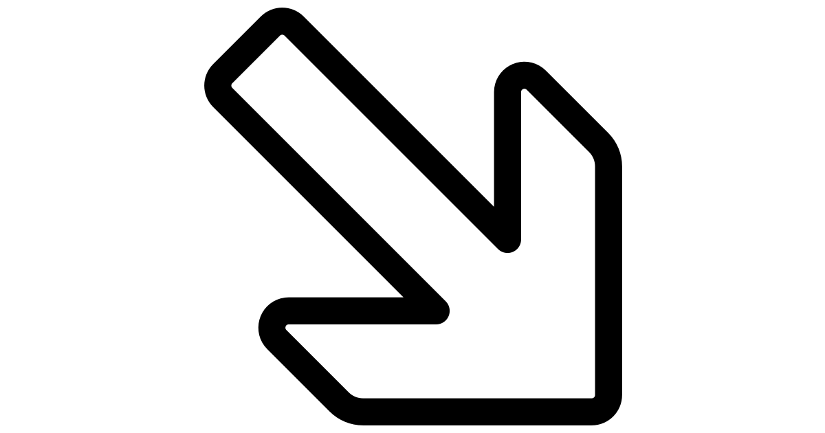 Arrow thick right bottom corner 3 arrow thick right bottom corner 3 ...