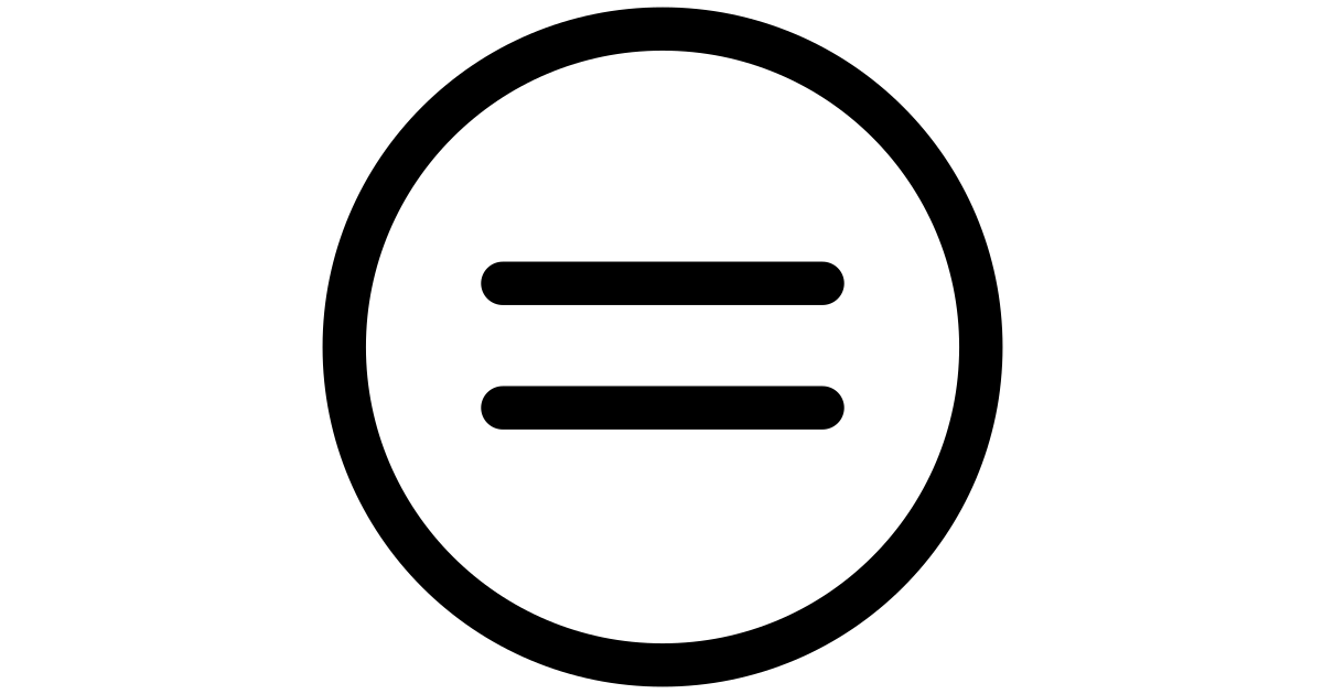 Equal math symbol circle equal math symbol circle sign navigation line ...