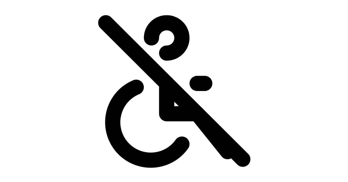 Disabled off free vector icon - Iconbolt