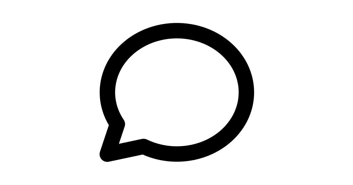 Message circle free vector icon Iconbolt